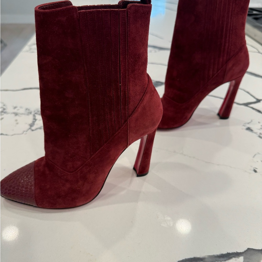 Suede 6 inch heel